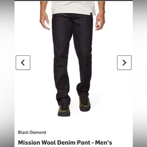 Black Diamond Mission Wool Denim Pant